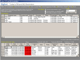 Bigfoot CMMS Screen