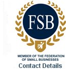 Federation of small businesses and contact details logo